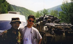 Entering Kosovo with British Army Gurkhas