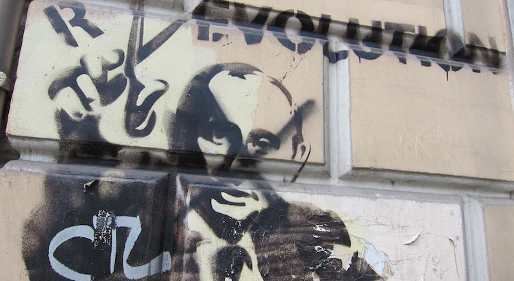 Putin graffiti in Moscow